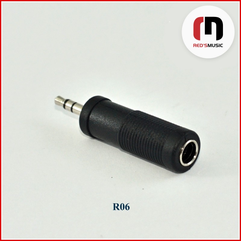 Reds Music  R06 Adapter Jack F stereo 6.3mm / Jack stereo 3.5mm